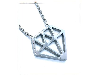 (O4057) Ocelový dámský set/náhrdelník DIAMANT