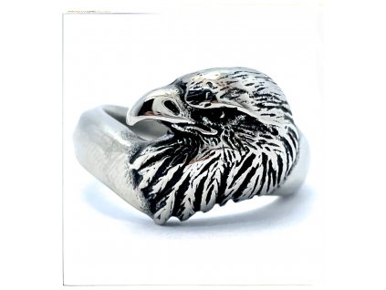 (O115) Ocelový pánský prsten OREL