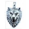 (O3441) Ocelový přívěšek HLAVA VLKA
