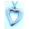 (O3326) Ocelový přívěšek SRDCE lesklé bez kamínků