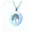 (O4066) Ocelový dámský set/náhrdelník STROM ŽIVOTA s  PERLETÍ