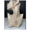 (O4071) Ocelový dámský set/náhrdelník STROM ŽIVOTA s PERLETÍ, ROSE GOLD/růžová barva