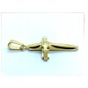 (O409) Ocelový kříž GOLD/zlatá barva