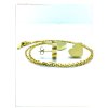 (O508) Ocelový dámský set SRDCE bez kamínků barva GOLD/zlatá