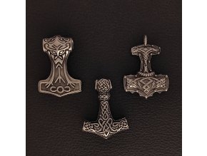 Thórova kladiva - Přívěsek (amulet) z chirurgické nerez oceli 316L 2