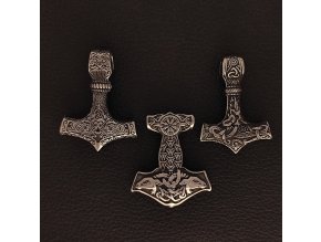 Thórova kladiva  - Přívěsek (amulet) z chirurgické nerez oceli 316L 3