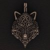Zvířata - vlk, liška - Přívěsek z chirurgické nerez oceli 316L