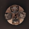 Prsten s keltskými symboly Thorovo kladivo, Valknut, Trojitý uzel a Keltský kříž