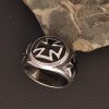 Prsteny z chirurgické nerez oceli 316L - historické a motorkářské motivy - templářský kříž, maltézský kříž, lebky