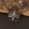 Prsteny z chirurgické nerez oceli 316L - Indiáni, zvířata, strom života, růže, vlk orel