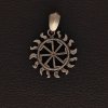 Přívěsek z chirurgické nerez oceli 316L - Mytologické symboly - Strom života, Triquetra, Kolovrat, Keltský půměsíc
