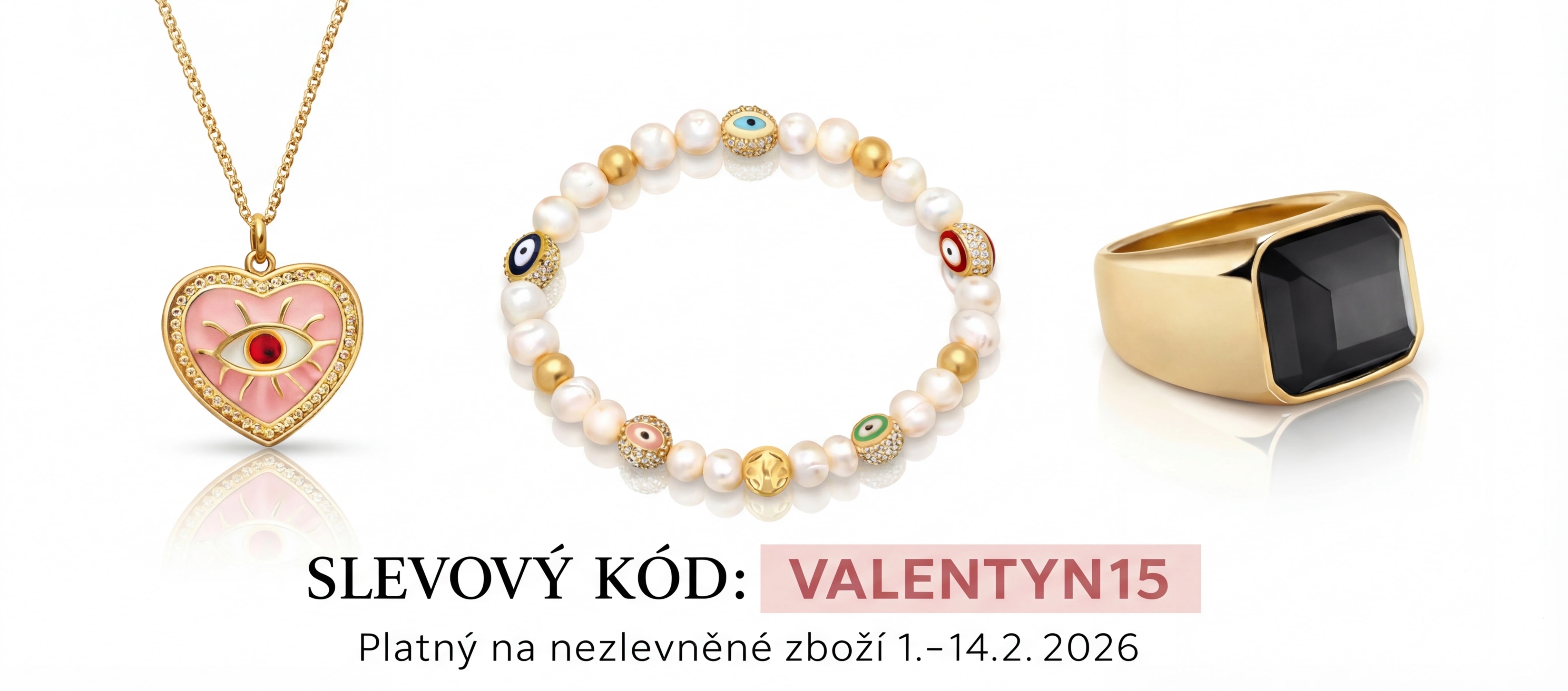 Sleva 15 % na nezlevněné zboží s kódem VALENTYN15