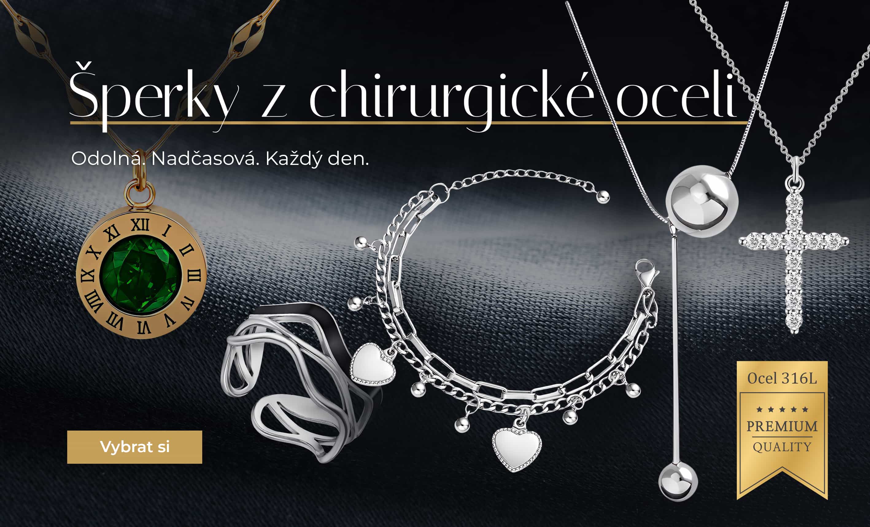 Šperky z chirurgické oceli