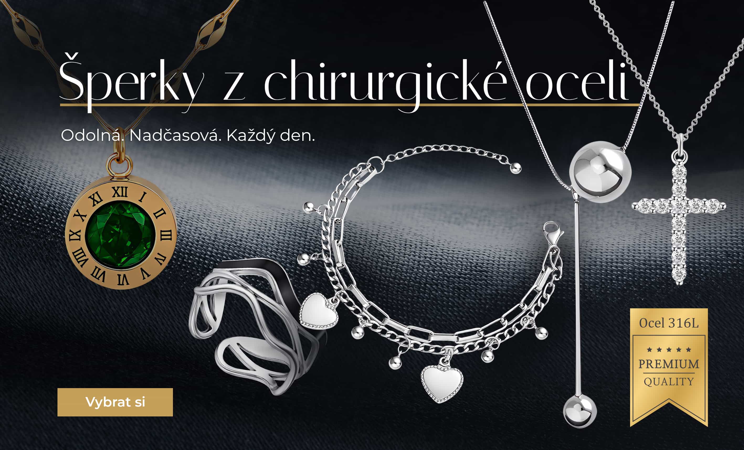 Šperky z chirurgické oceli