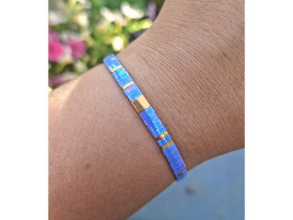 Dámský náramek z japonských skleněných Tila korálků pro ženy, které mají rády trendy a originální šperky.