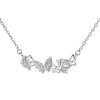 Stříbrný náhrdelník – Motýlí fantasie