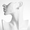 Stříbrné náušnice Brilantní kapky busta