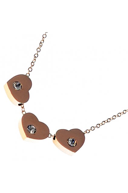 Skalimar Přívěsek z chirurgické oceli SRDCE ROSE GOLD 34002106
