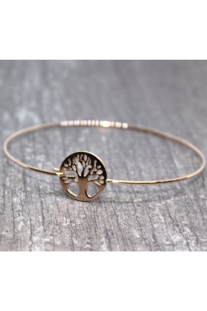 Skalimar Náramek z chirurgické oceli STROM ŽIVOTA ROSE GOLD 11004305