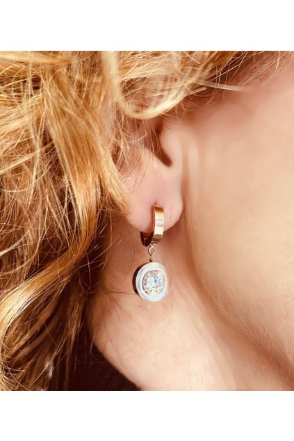 Skalimar Náušnice z chirurgické oceli CLASIC ROSE GOLD 42000205B