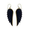 Náušnice černá křídla
