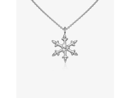 Náhrdelník Elsa z bílého zlata s diamanty
