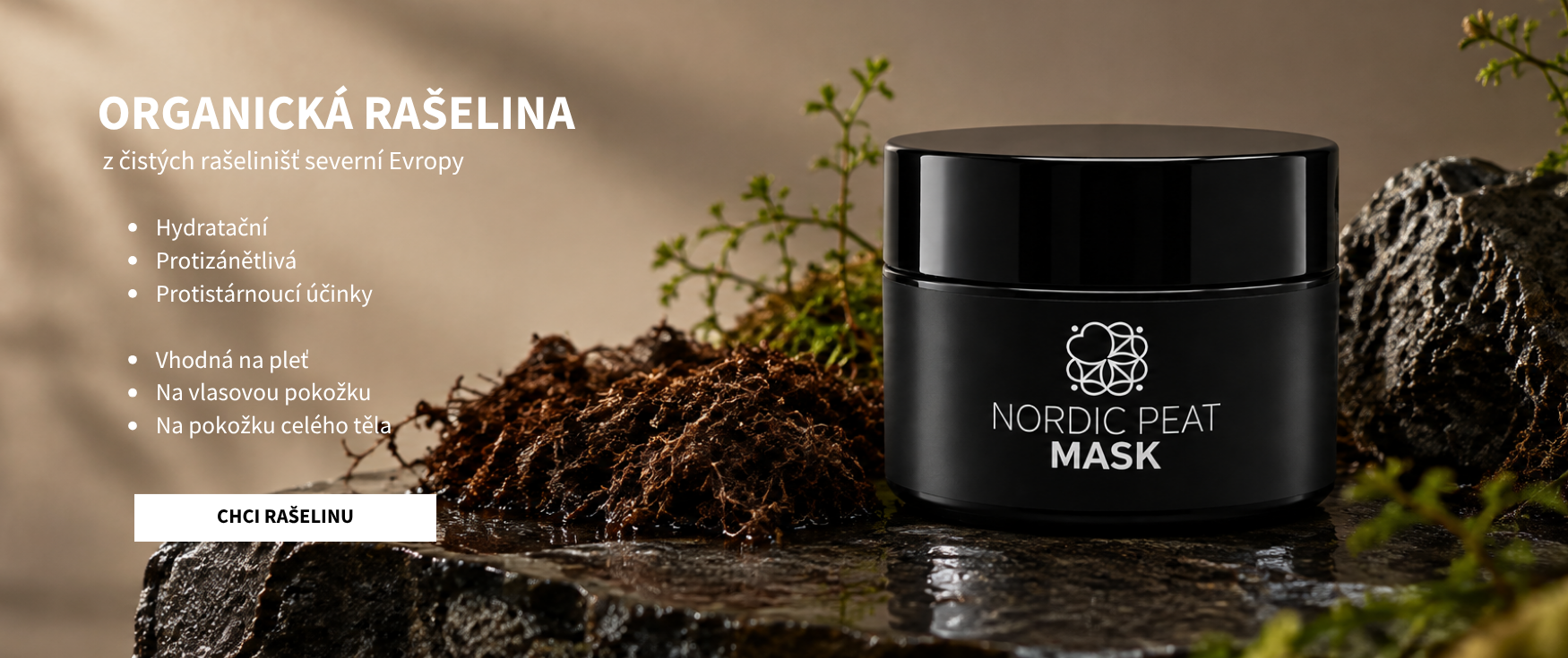 100% organická rašelina sphagnum botanicals