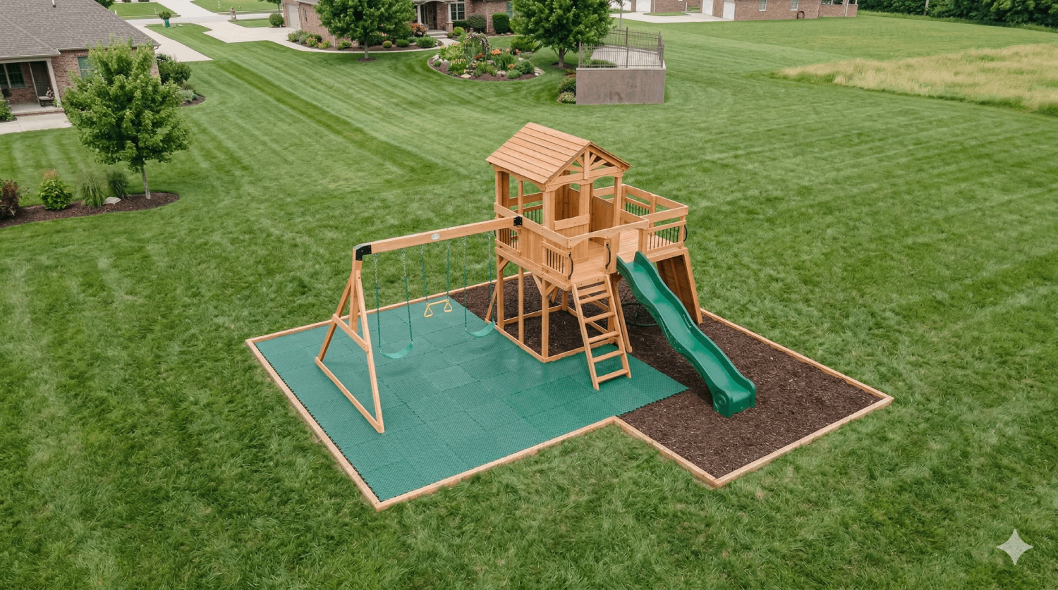 Welcher Untergrund unter einem Kinderspielplatz ist der beste?