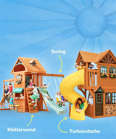 Spieltürme mit Turborodelbahn und Rutsche
