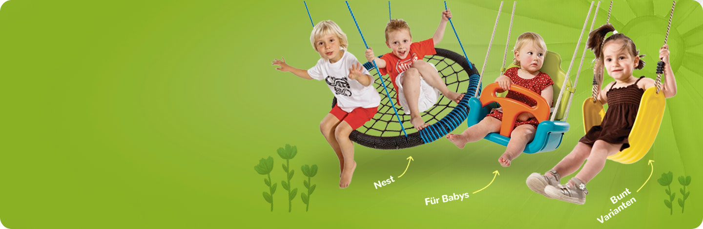 Schaukeln und Netze für Kinder