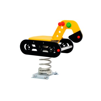 Pružinová houpačka bagr pro veřejná dětská hřiště