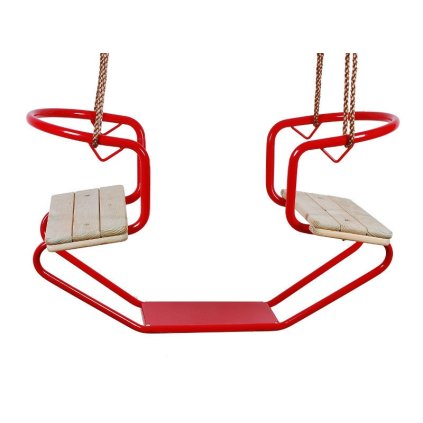 kovová dvouhoupačka panda