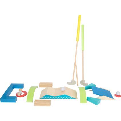 dřevěná hra minigolf