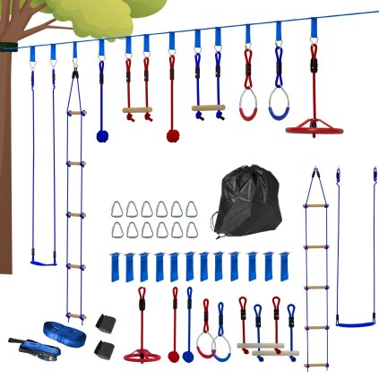 Překážková dráha Zipline Profi modrá