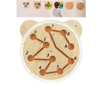 Montessori Activity board na stěnu - Labyrint 08