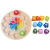 učíme se hodiny na desce puzzle