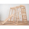 Montessori interiérové hřiště 6v1 s rampou v přírodním provedení s doplňky08