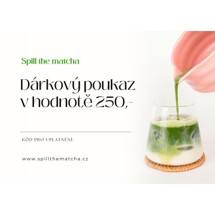 Dárkové poukazy - fyzické | Spill the matcha