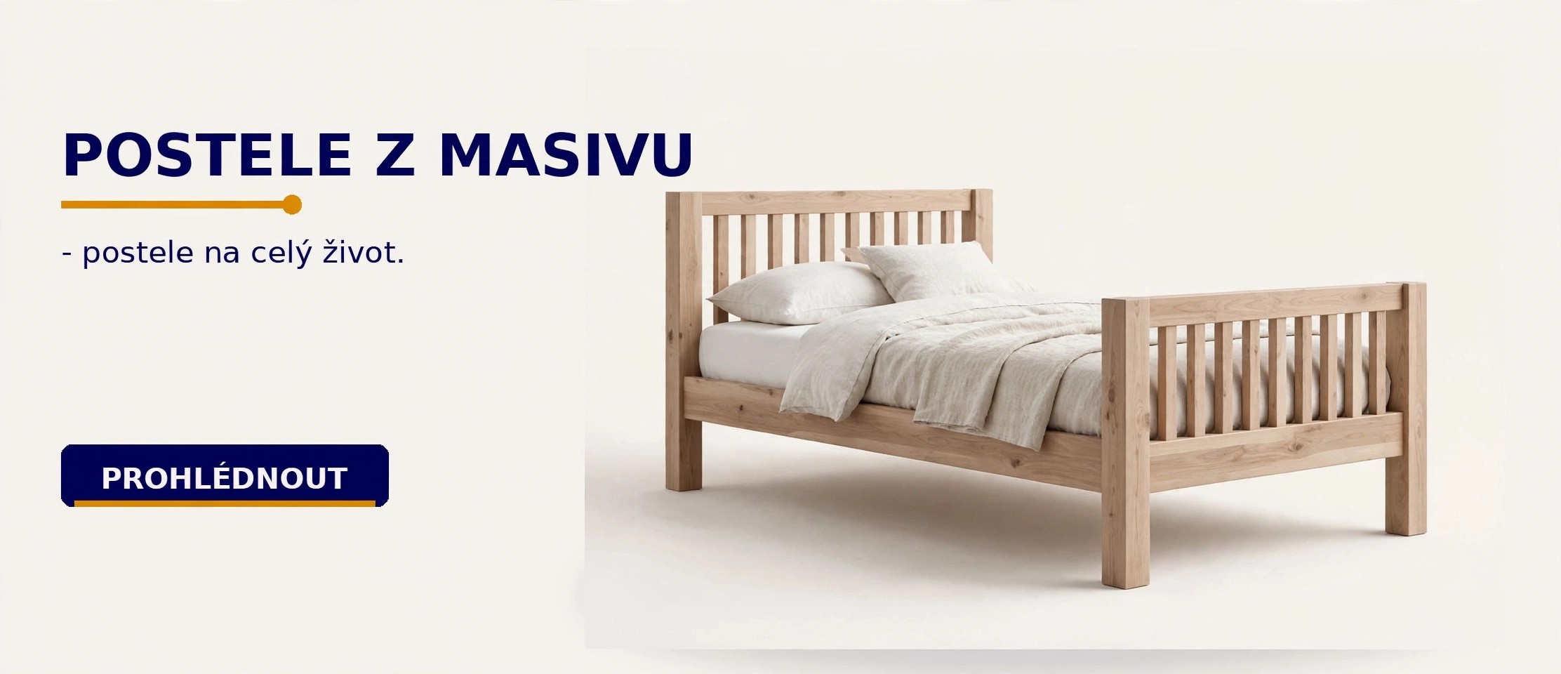 Postele z masivu