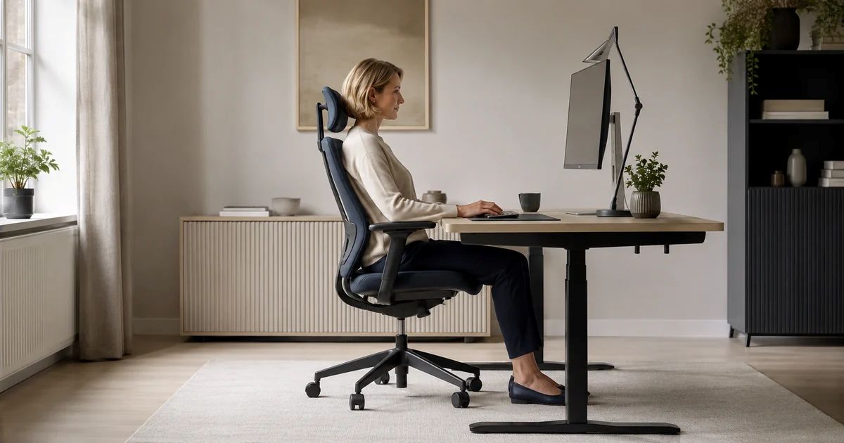 Ergonomie pracovního místa: nastavení židle, stolu a monitoru krok za krokem