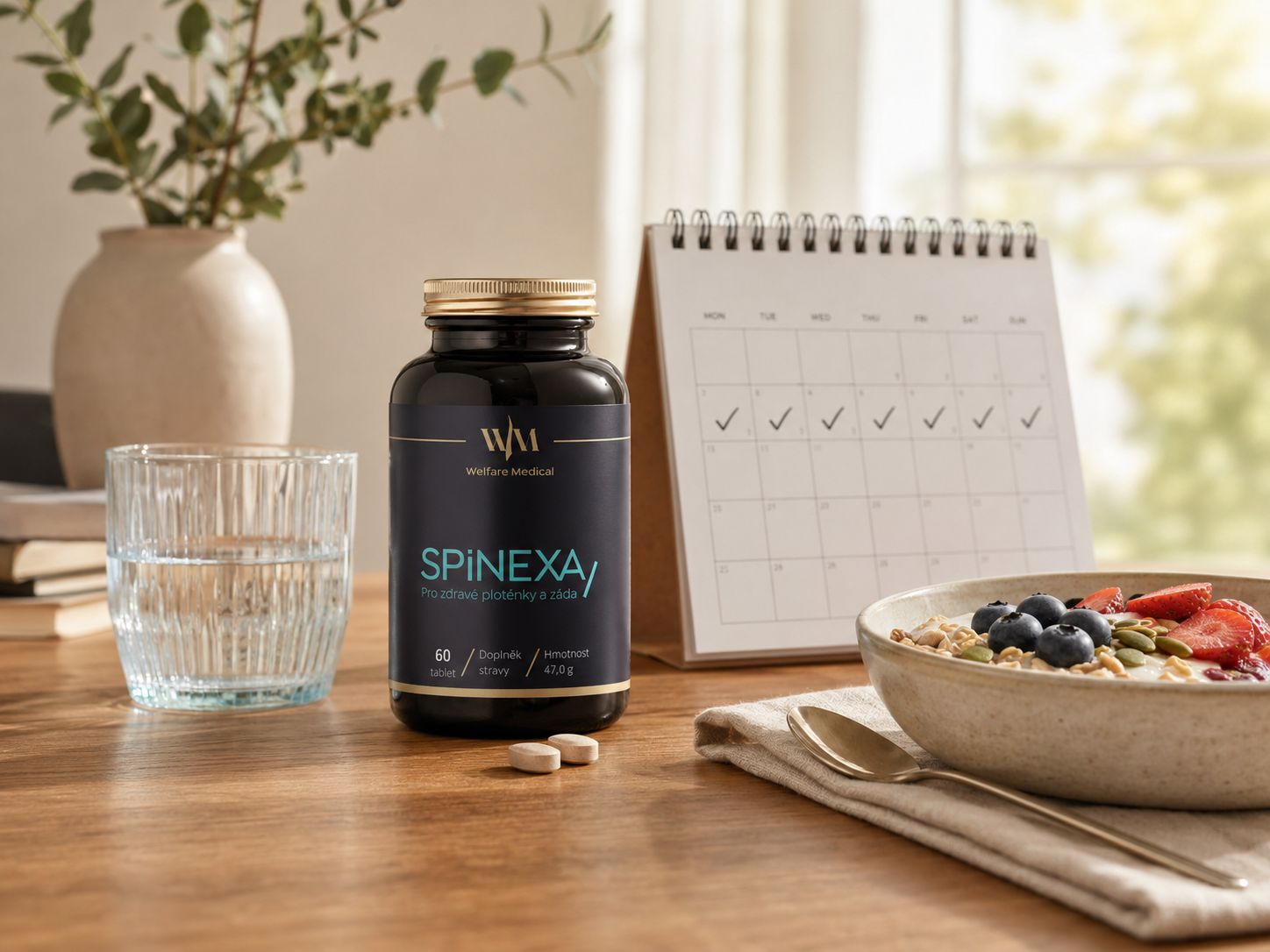 SPINEXA pravidelné užívání doplňku stravy