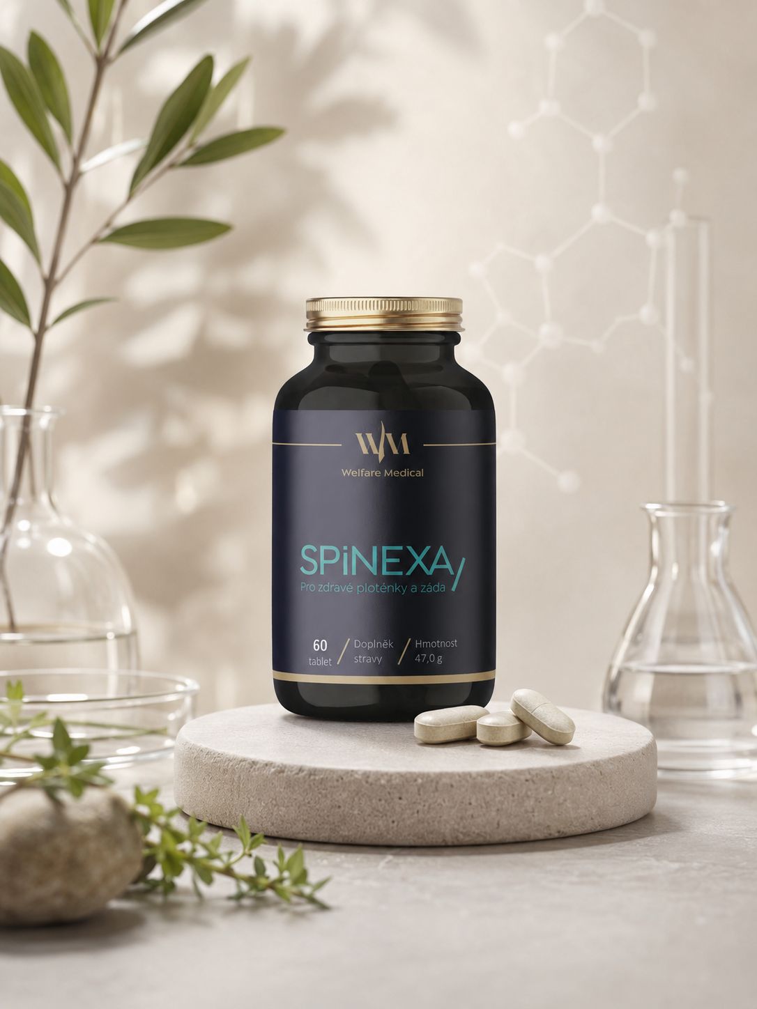 SPINEXA doplněk stravy - složení a receptura s 13 složkami