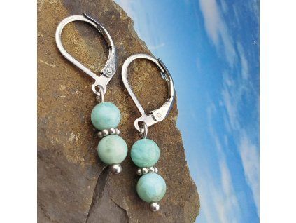 Larimar náušnice (S2611)