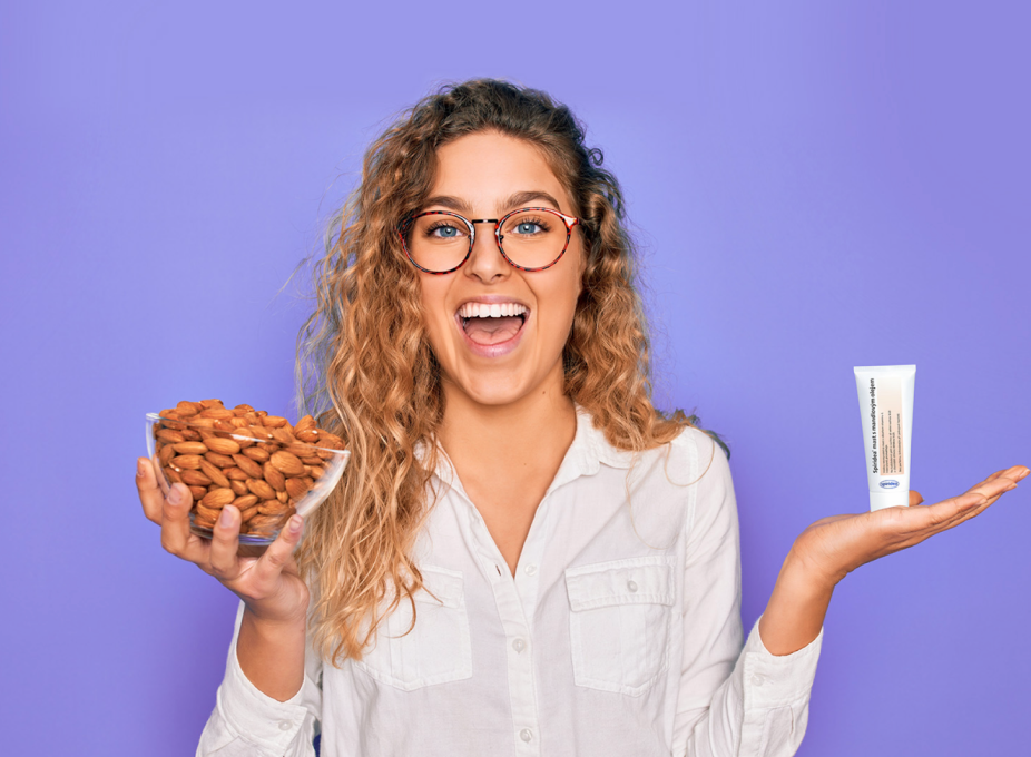 Even your skin will develop a taste for sweet almond oil