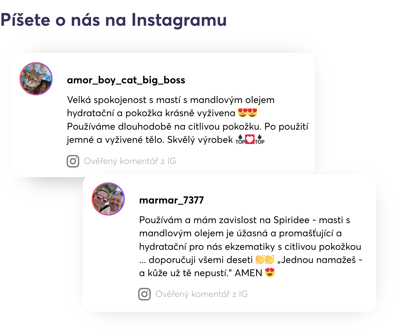 IG recenze na Spiridea Mast s mandlovým olejem