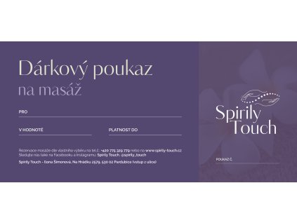v darkovypoukaz vhodnote spirilytouch fialovy