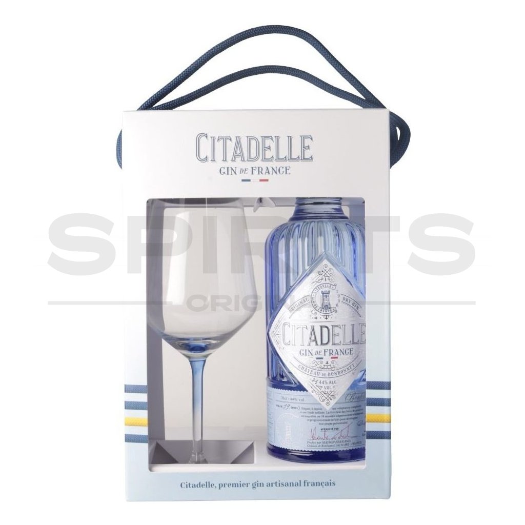 Citadelle Gin 44% 0,7l + sklenice - SPIRITS ORIGINAL