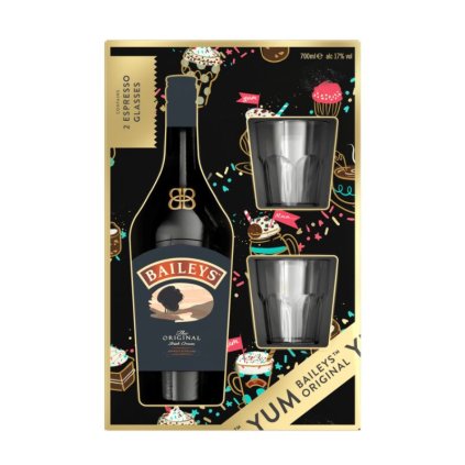 Baileys + 2 skla 17% 0,7l