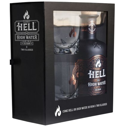 Hell or High Water XO + 2 skleničky 40% 0,7l