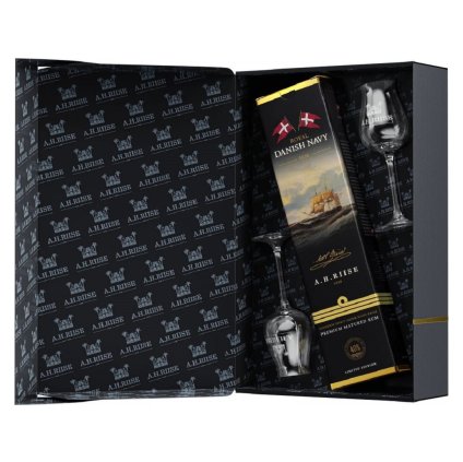 A.H.Riise Royal Danish Navy + 2 skla 40% 0,7l